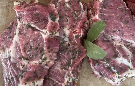 Echine de porc à l'ail des ours