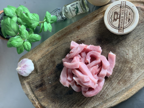 Emincé de porc à griller