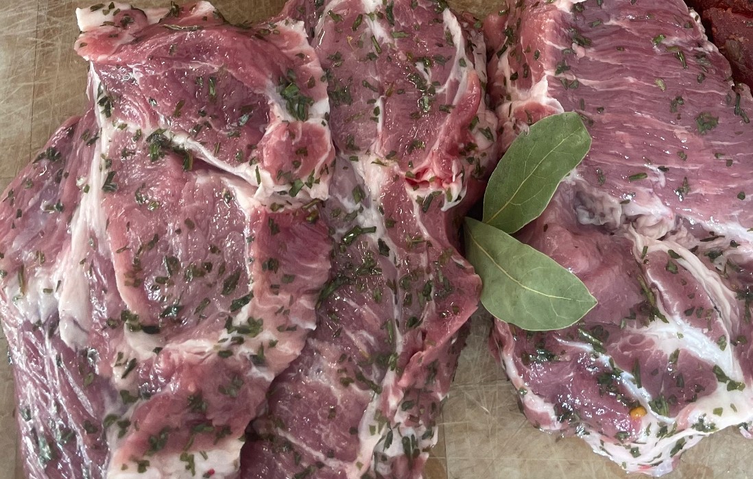 Echine de porc à l'ail des ours