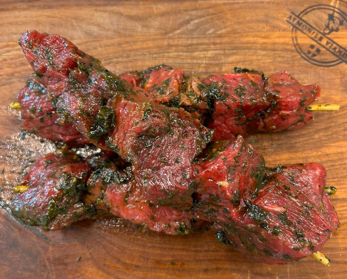 Brochette bœuf à l'ail des ours