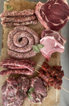 Colis barbecue bœuf porc saucisse 8 kg